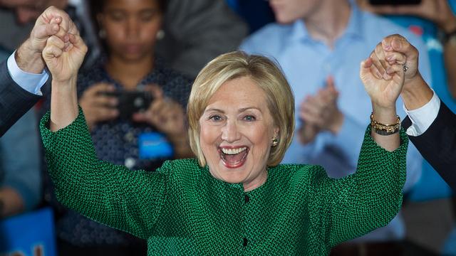 Hillary Clinton souhaite devenir la première femme à la tête des Etats-Unis en se lançant dans la course présidentielle dimanche. [PAUL J. RICHARDS]