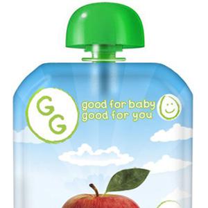 Goodness Gracious Food propose des "pouch" pour bébé. [https://goodnessgraciousfoods.com/]