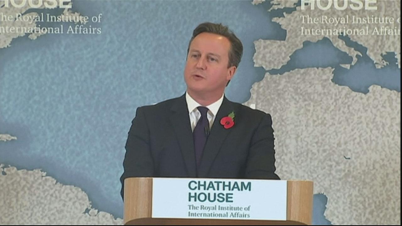 David Cameron, lors de son discours, ce mardi 10 novembre 2015.