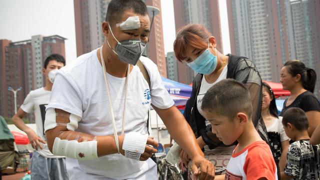 Les médias chinois parlent de cyanure de sodium, un composant chimique très toxique en cas d'inhalation, d'ingestion ou de contact avec la peau. [NurPhoto/AFP - Geovien So]