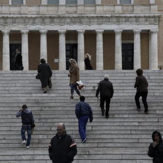 Parlement grec à Athènes. [EPA/Keystone - Yannis Kolesidis]