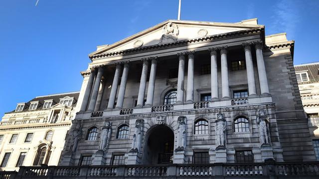 Le bâtiment de la Banque d'Angleterre. [EPA/ANDY RAIN]