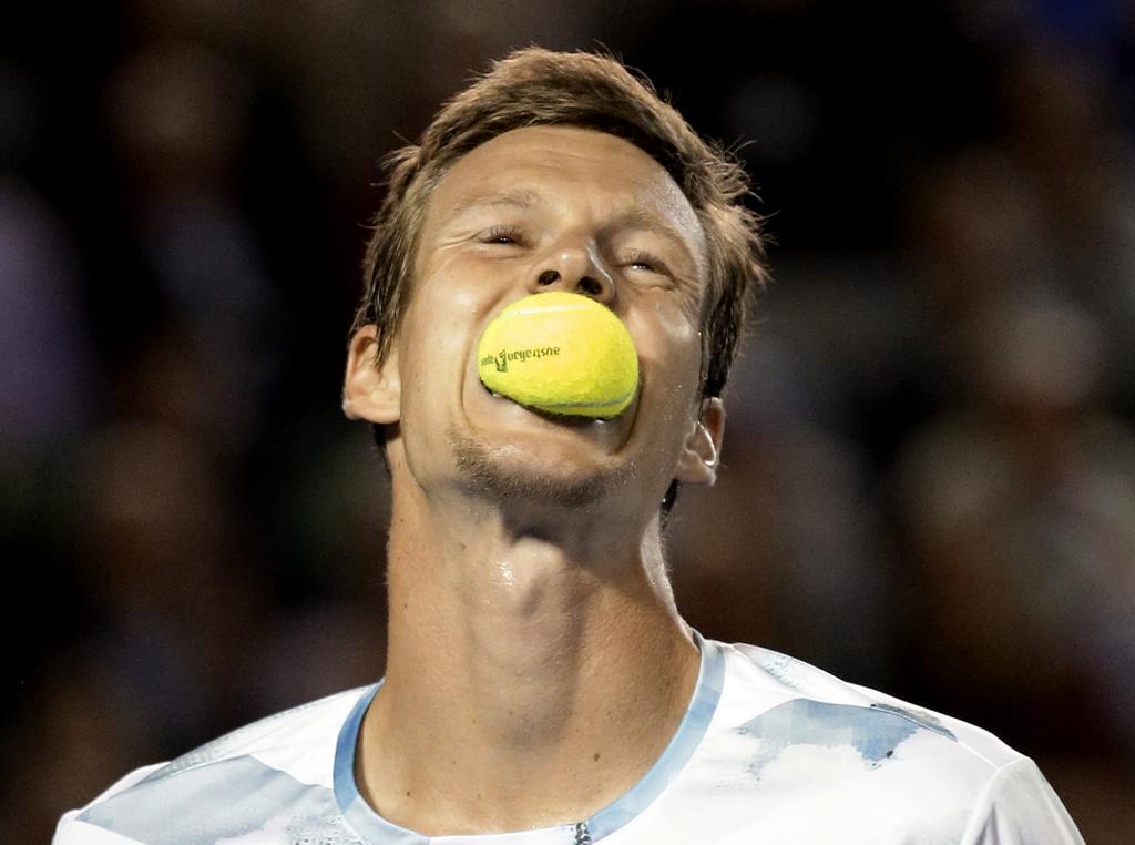 Berdych a encore une fois craqué dans les moments importants. [Keystone - Bernat Armangue]