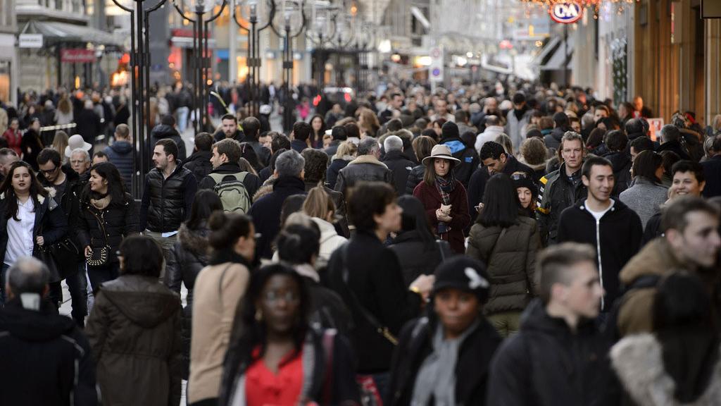 La population résidente est en constante progression à Genève. [Keystone - Martial Trezzini]