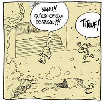Extrait de la bande dessinée réalisée par Zep. [© http://zepworld.blog.lemonde.fr/2015/09/08/mi-petit-mi-grand/]