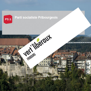 Possible alliance électorale entre le PS et les Vert'libéraux fribourgeois. [Keystone/photomontage]