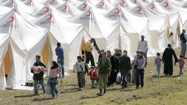 Des "repentis" du groupe EI ont rejoint des camps de réfugiés turcs à la frontière syrienne (ici, celui de Boynuyogun). [AP/Keystone - Selcan Hacaoglu]