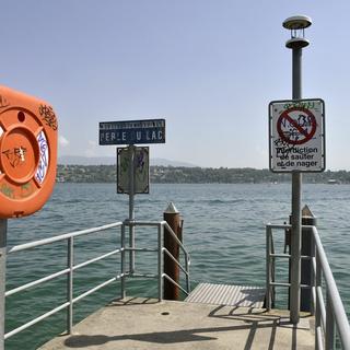Le débarcadère de la Perle du Lac, à Genève. [Martial Trezzini]