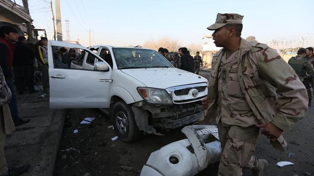 L'attentat aurait visé un convoi de militaires étrangers. [AP Photo/Rahmat Gul]