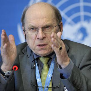 Toni Frisch, coordinateur de l'action de l'OSCE en Ukraine. [Keystone - Martial Trezzini]