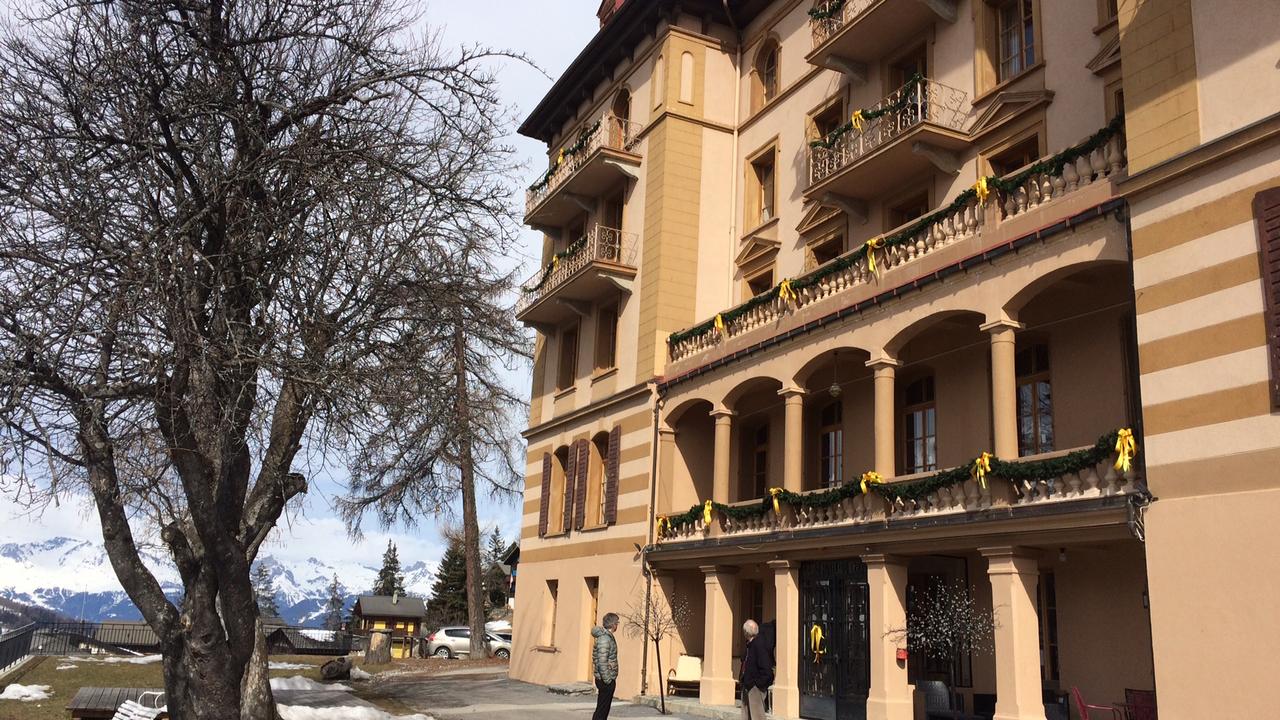 Le Grand hôtel du Cervin à Saint-Luc. [RTS - Julien Magnollay]