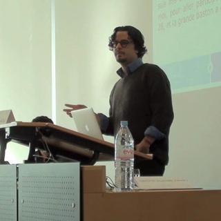 Youssef el Chazli lors d'une conférence à l'UNIL. [UNIL]