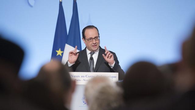 François Hollande n'a cessé de rappeler la liberté d'expression comme fondement des valeurs françaises lors de ses récents discours. [EPA/JACQUES BRINON]