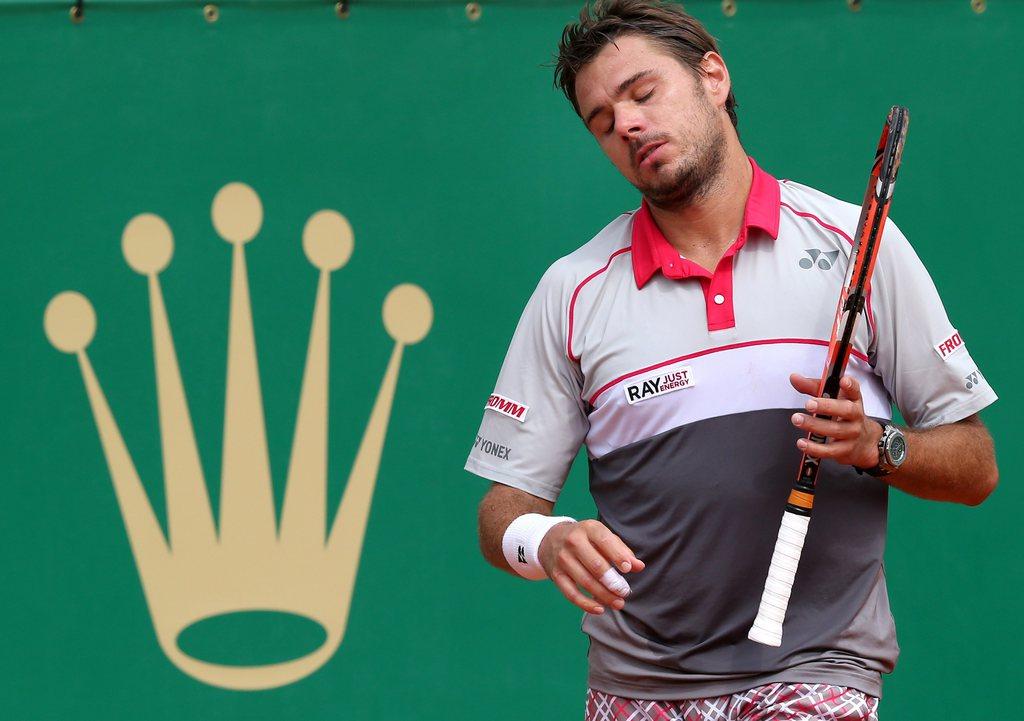 Wawrinka perd sa couronne à Monte-Carlo. [KEYSTONE - Sébastien Nogier]