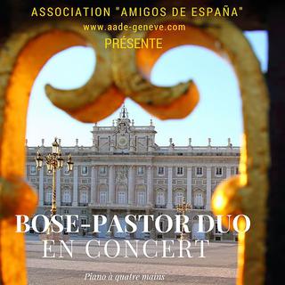 L'affiche du concert du Bose-Pastor Duo le 3 mai 2015 à Genève. [aade-geneve.com]