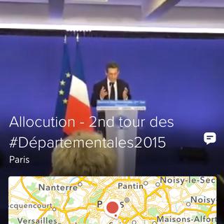 Nicolas Sarkozy, comme d'autres politiques, déjà utilisateur de Periscope.