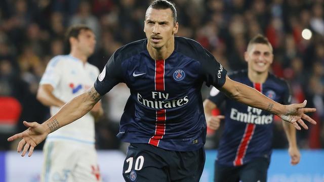 Zlatan Ibrahimovic en est désormais à 110 buts pour le PSG, soit un de plus que Pauleta. [Ian Langsdon]