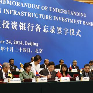 Les pays fondateurs de l'AIIB sont pour l'instant au nombre de trente. [Takaki Yajima]