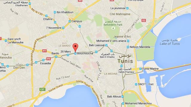 La caserne Bouchoucha se situe dans le quartier du Bardo Tunis. [Google Maps]