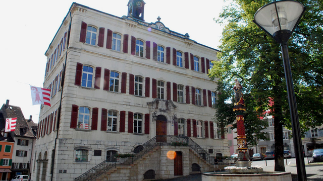 L'Hôtel de ville de Delémont. [RTS - Gaël Klein]