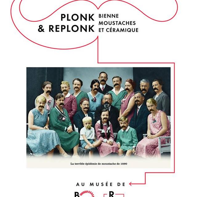 Affiche de l'exposition Plonk & Replonk au Musée de l'Absurde à Bienne.