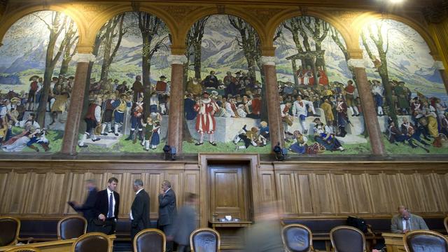 La salle du Conseil des Etats à Berne.