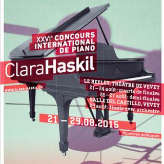 Affiche du 26e Concours international de piano Clara Haskil.