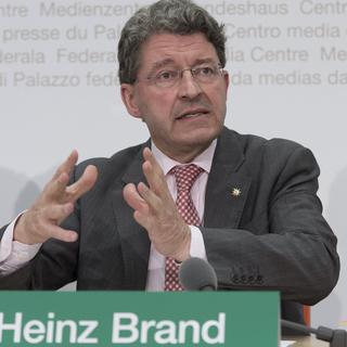 Heinz Brand est connu pour être le père de l'initiative du 9 février. [Keystone - Lukas Lehmann]