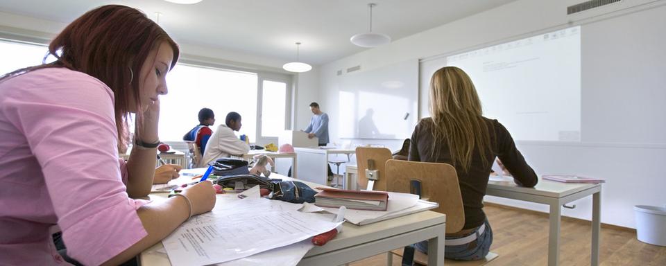 Les gymnasiens, ici à Payerne (VD), ne sont que 13% à choisir l'Italien. [GAetan Bally]