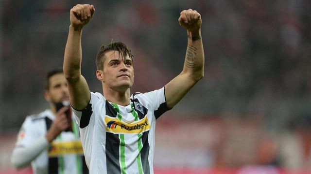 La joie de Xhaka à la fin de la rencontre. [Andreas Gebert]