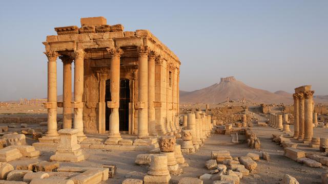Le temple de Baalshamin se situe au nord de la cité de Palmyre. [AFP - Manuel Cohen]