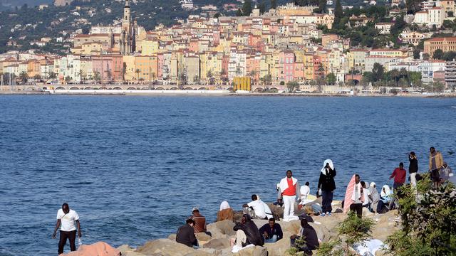 Les migrants à Ventimiglia en Italie. [AP/Keystone - Massimo Pinca]