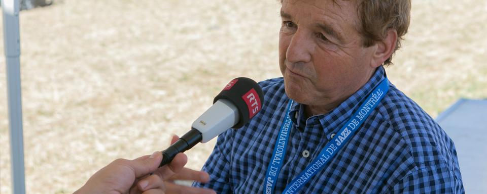 Daniel Rossellat, directeur du Paléo Festival de Nyon. [RTS - Jérôme Genet]