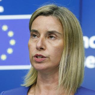 La haute représentante de l'Union européenne pour les Affaires étrangères Federica Mogherini. [EPA/Keystone - Julien Warnand]