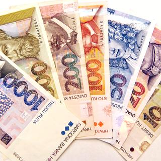 La monnaie croate, le kuna, a perdu plus de 15% face au franc suisse depuis l'abolition du taux plancher avec l'euro. [HRVOJE POLAN]