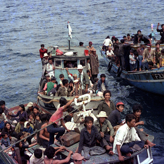 L'odyssée des boat-people vietnamiens avait ému l'Europe à la fin des années 70. [AFP - François Grangie]