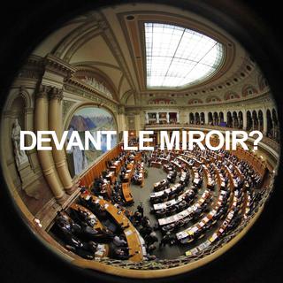 Homo Politicus 3 miroir [Keystone - Peter Klaunzer]