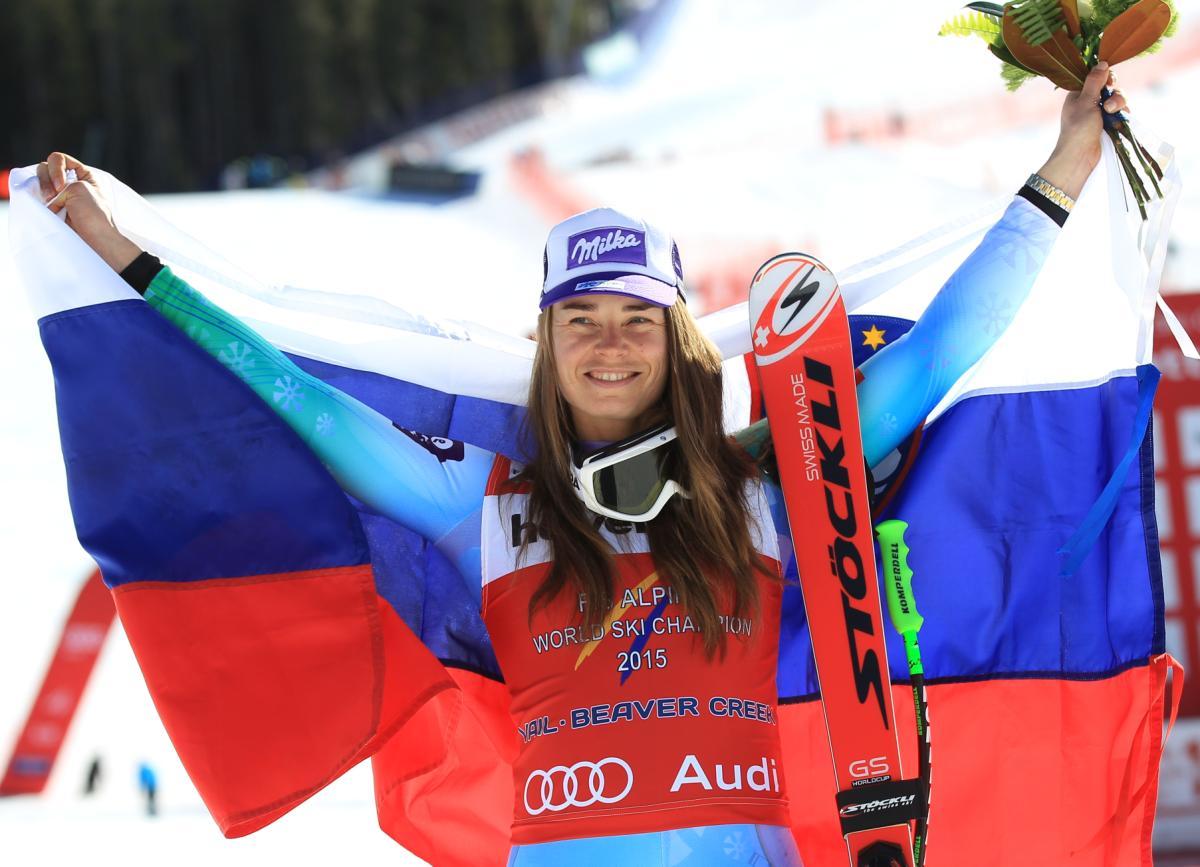 Avec déjà deux médailles dans ces Mondiaux, Tina Maze est l'une des principales favorites. [EQ Images - Christian Walgram]