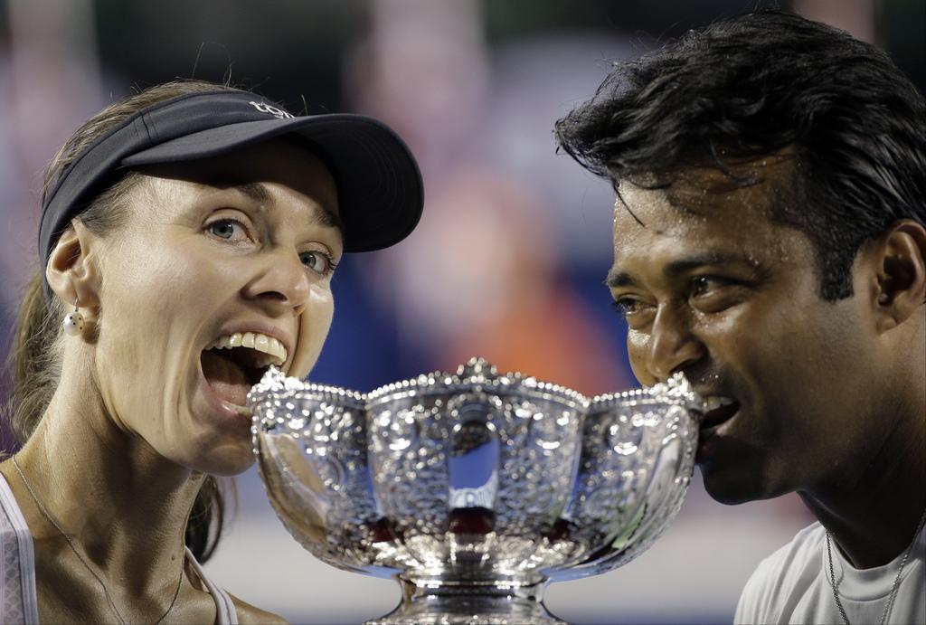 Martina Hingis a toujours faim de trophées. [KEYSTONE - Bernat Armangue]