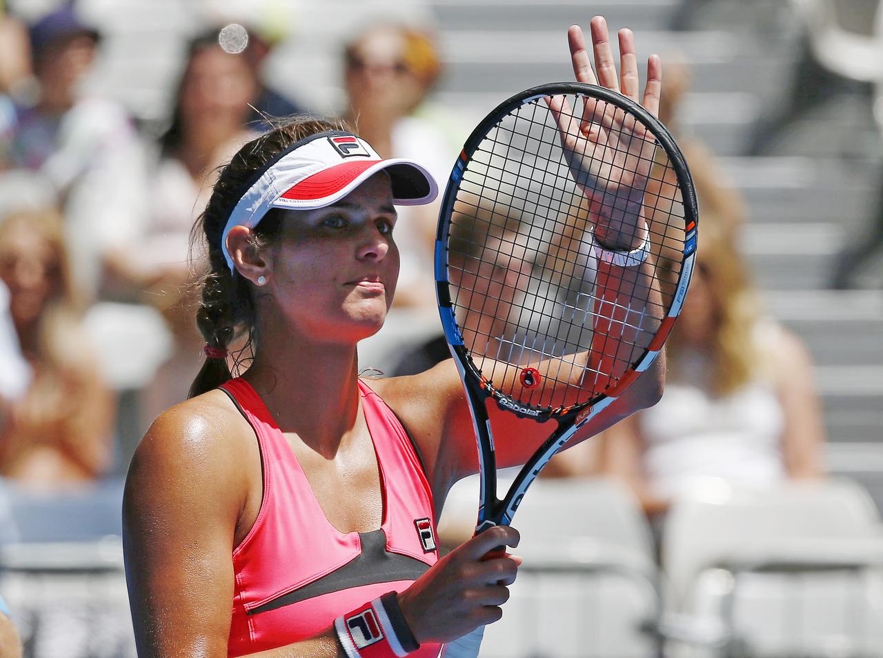 Julia Goerges n'a laissé que des miettes à la Suissesse. [REUTERS - Thomas Peter]