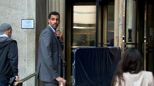 Thabo Sefolosha à son arrivée au Tribunal. [Pierre Gobet]