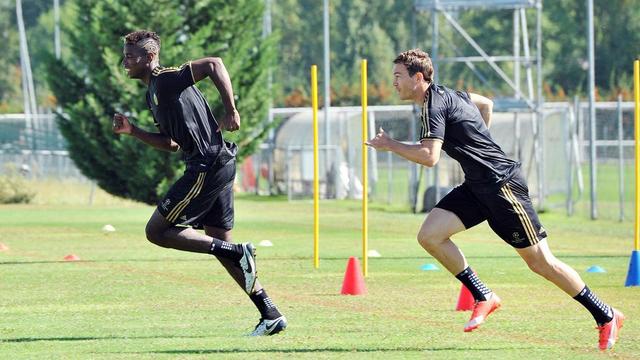 A la peine en championnat, la Juve de Pogba et Lichtsteiner espère se relancer en Ligue des champions. [Alessandro Di Marco]