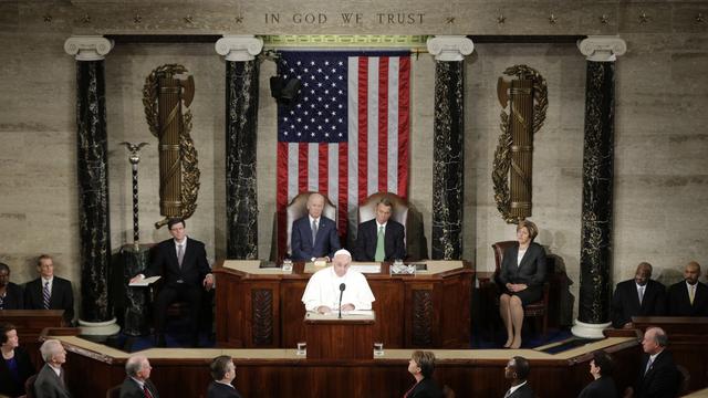 Le pape François est le premier souverain pontife à s'exprimer devant le Congrès américain.