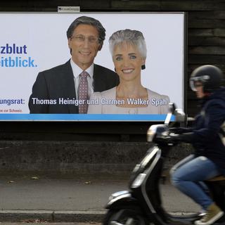 Le PLR sort grand vainqueur des élections cantonales à Zurich. [Keystone - Steffen Schmidt]