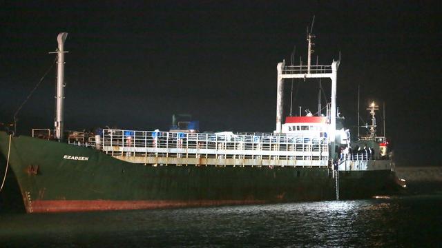 Le cargo était destiné au transport de bétail. [AP Photo/Antonino D'Urso]