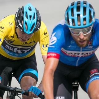 Une étape du Critérium du Dauphiné était passée par Finhaut en 2014. [Keystone - Etienne Bornet]