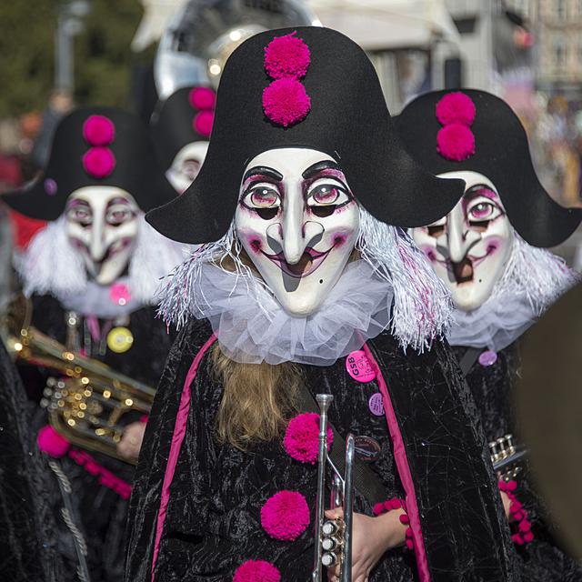 Carnaval de Bâle en 2015. [Keystone - Georgios Kefalas]
