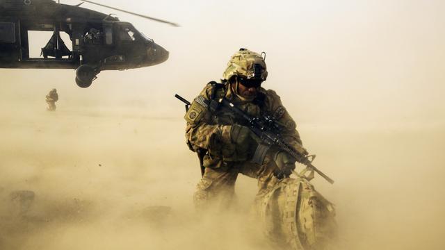 Un soldat américain en mission spéciale en Afghanistan. [Lucas Jackson]
