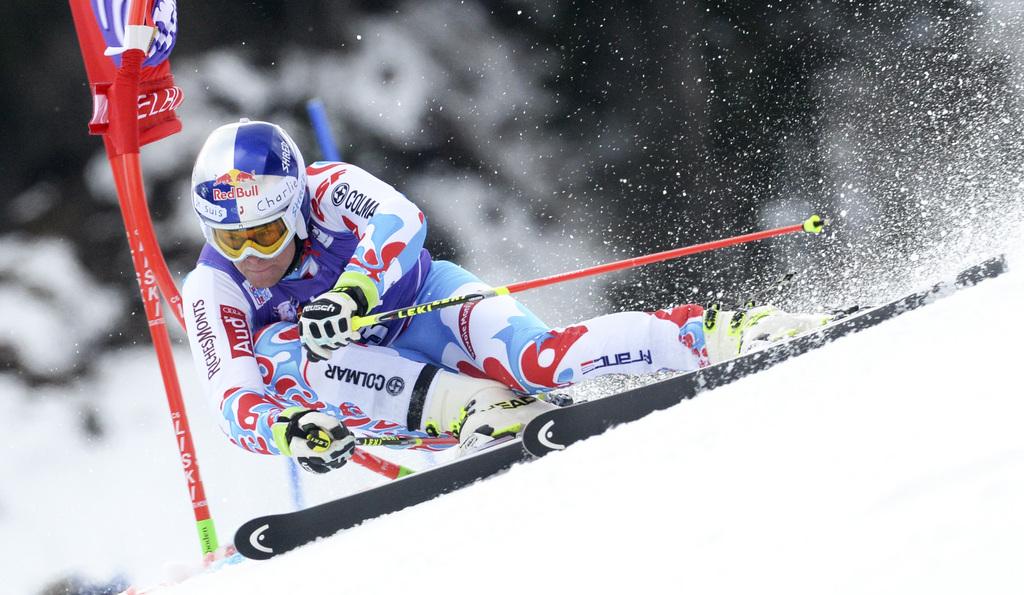 Malgré une belle course, Pinturault n'a rien pu faire face à la démonstration de Hirscher. [KEYSTONE - PIER MARCO TACCA]