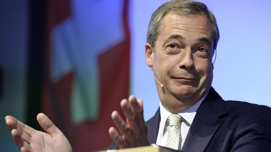 Nigel Farage avait déjà assisté à l'assemblée de l'ASIN en octobre 2014 à Winterthour.